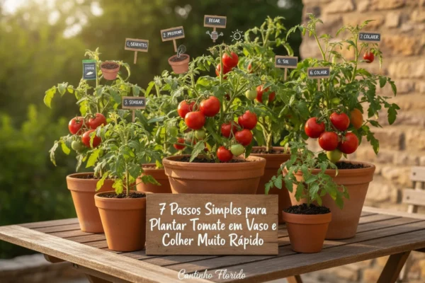 7 Passos Simples para Plantar Tomate em Vaso e Colher Muito Rapido